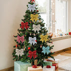 Shimmering Christmas Tree Bows