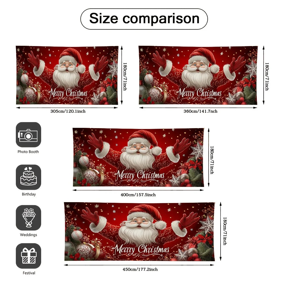 Santa Clause Garage Door Banner