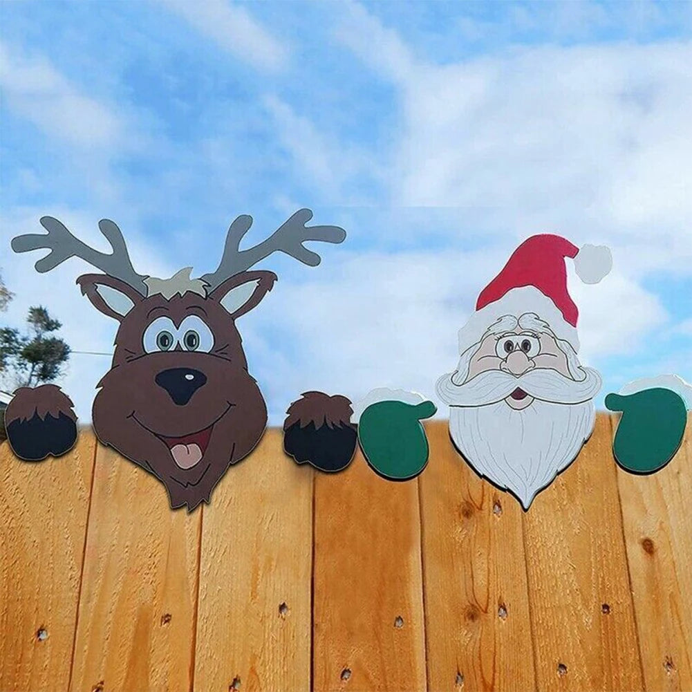 Christmas Outdoor Fence Art Sign