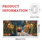Christmas Express Train Garage Door Banner