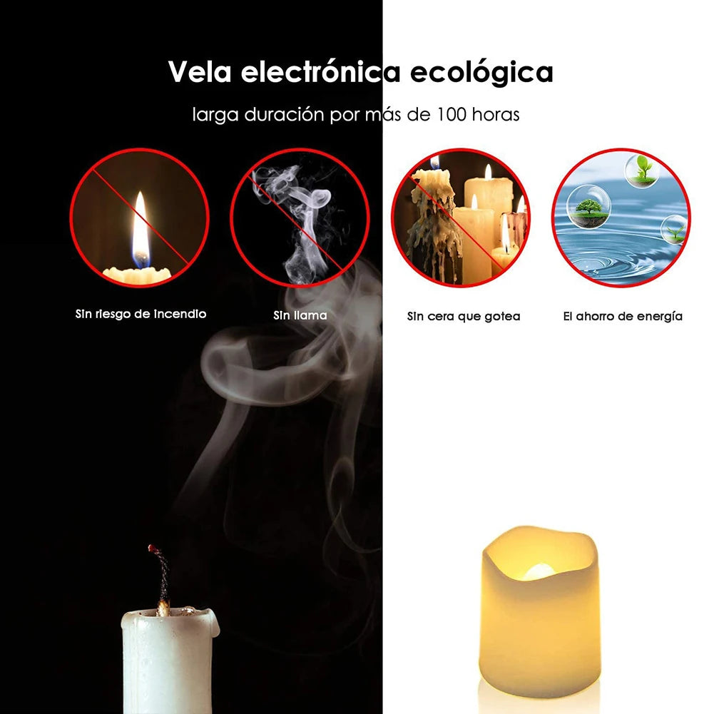 Warm Flickering Holiday Candles