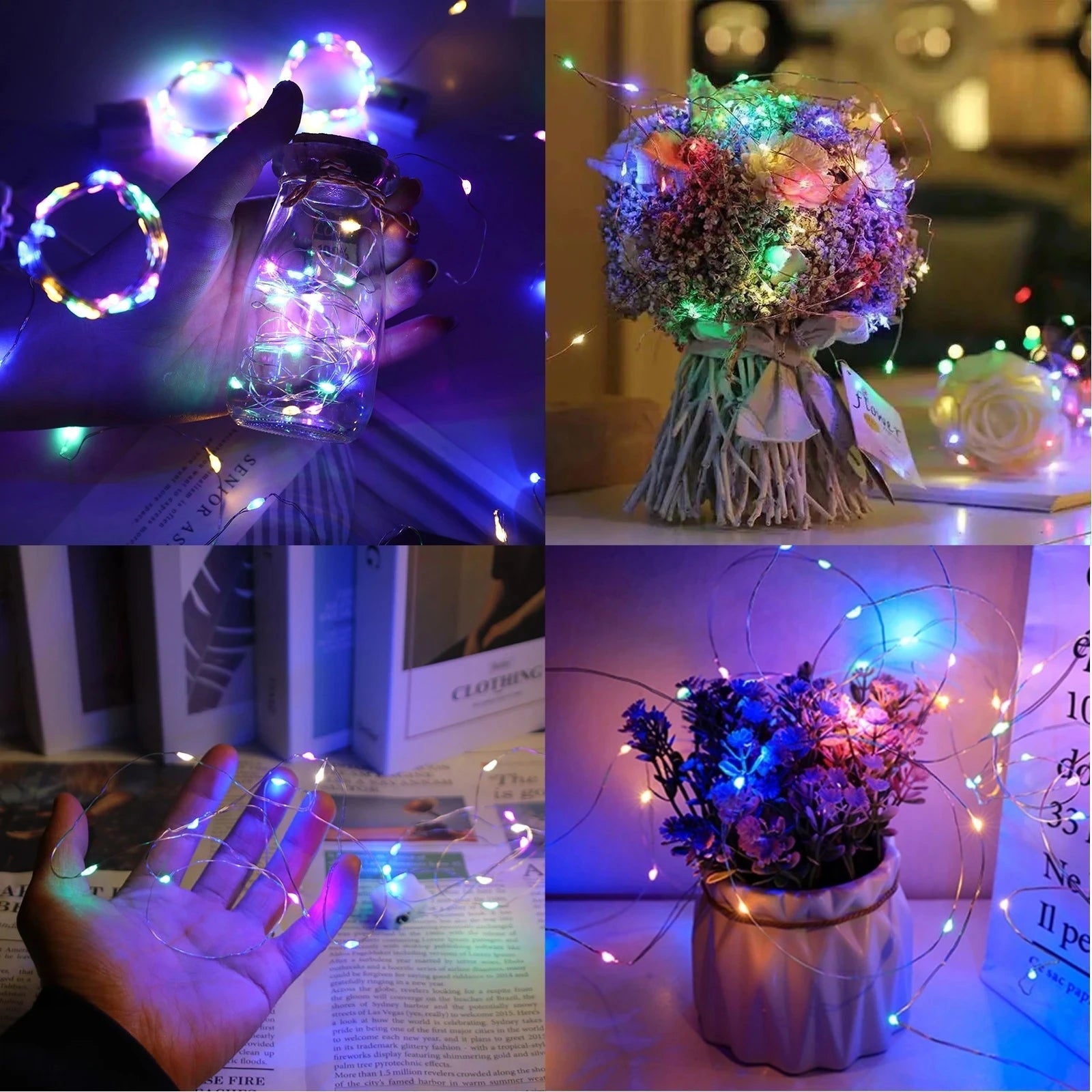 Colored Atmosphere Holiday String Lights